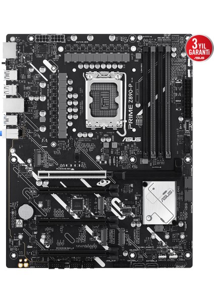 PRIME Z890-P Intel Z890 8400MHZ DDR5 LGA1851 DP HDMI Type-C 4x M2 USB3.2 AURA RGB 2.5Gbit LAN ATX (PRIME Z890-P) Anakart