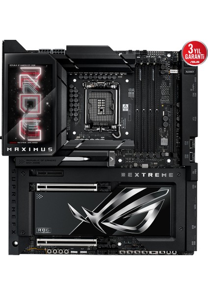 ROG MAXIMUS Z890 EXTREME Intel Z890 9200MHZ DDR5 LGA1851 HDMI 2xThunderbolt 5 6x M2 USB3.2 WiFi 7 + BT AURA RGB 10Gbit + 2.5Gbit LAN ATX (ROG MAXIMUS Z890 EXTREME) Anakart