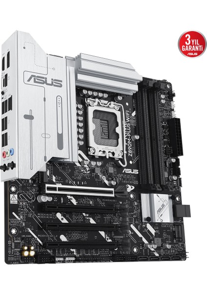 ASUS PRIME Z890M-PLUS WIFI Intel Z890 8400MHZ DDR5 LGA1851   DP HDMI Type-C 3x M2 USB3.2 WiFi 7 + BT AURA RGB 2.5Gbit LAN mATX (PRIME Z890M-PLUS WIFI) Anakart