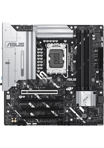 ASUS PRIME Z890M-PLUS WIFI Intel Z890 8400MHZ DDR5 LGA1851   DP HDMI Type-C 3x M2 USB3.2 WiFi 7 + BT AURA RGB 2.5Gbit LAN mATX (PRIME Z890M-PLUS WIFI) Anakart