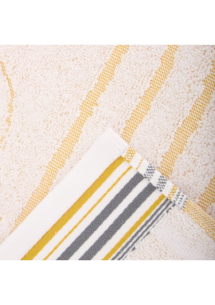 Soft Bohem Baş Havlusu - Bej / Hardal - 50X70 cm fırsatları