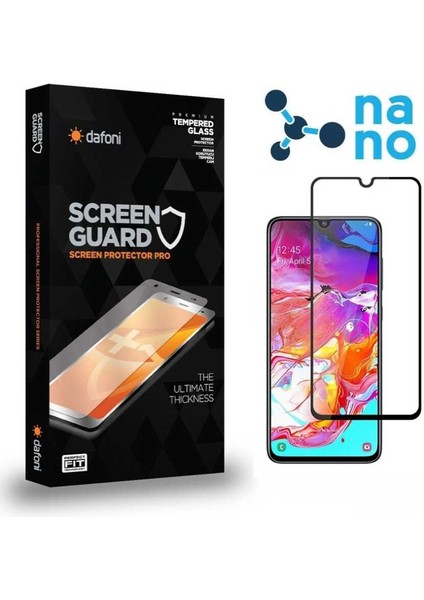 Dafoni Samsung Galaxy A70 Full Mat Nano Premium Ekran Koruyucu