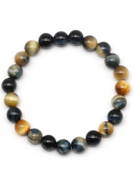 Alaca Kaplan Gözü Doğal Taş Bileklik 8 mm Küre Kesim fiyatları