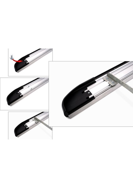 Dokker 2012 2020 Araca Özel Blackline Yan Basamak modelleri