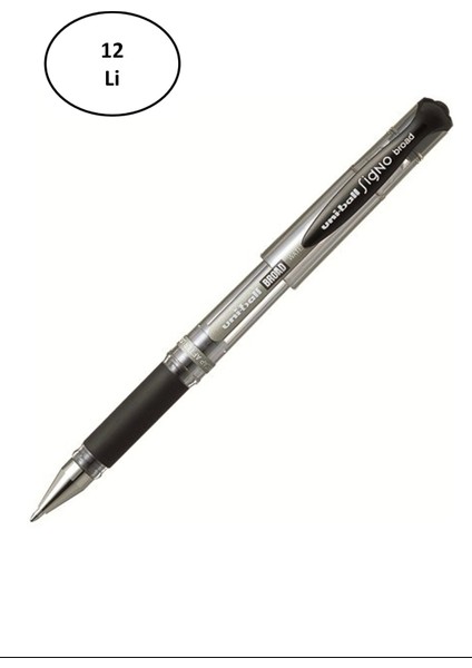 Uni Imza Kalemi Sıgno UM-153 1.0 Siyah 12 Li