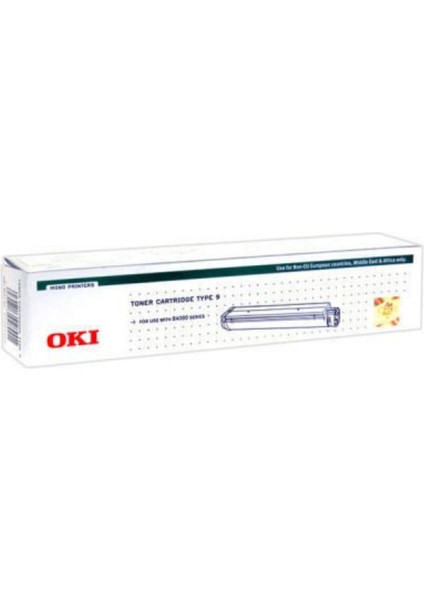 Okı 01103409 Type 9 Siyah Black  Orjinal Toner B4000