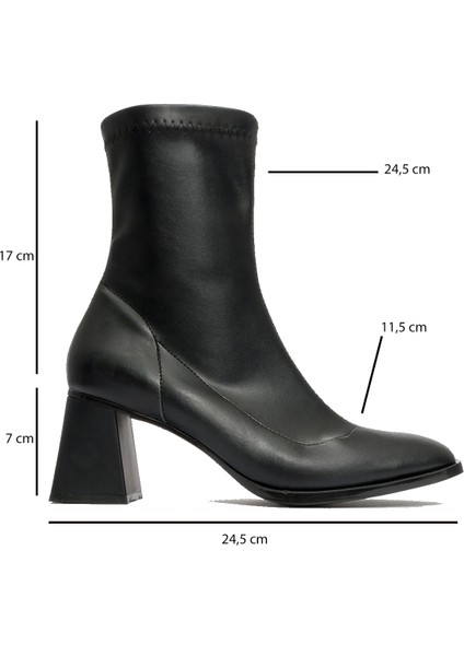 Plesa Siyah Kadın Kalın Topuklu Bot fırsatları