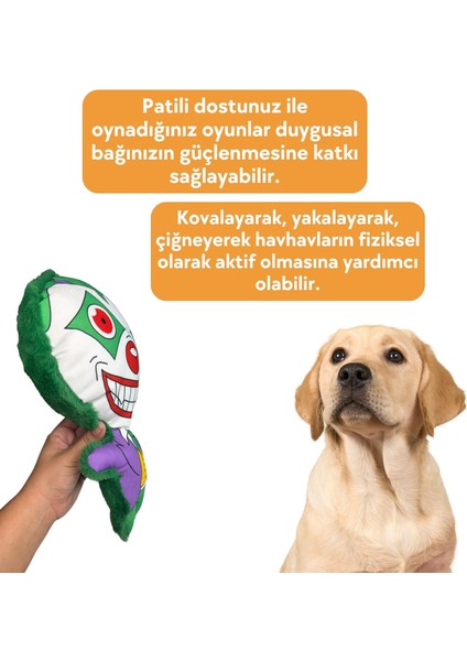 Cadılar Bayramı Temalı Peluş Joker Köpek Oyuncağı Vikvik Sesli Peluş Köpek Oyuncağı indirimleri