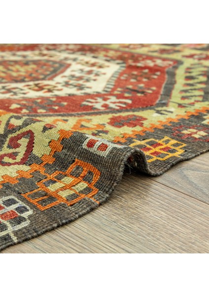 Elnara Geometrik Tasarımlı Yün Kilim 102X145 cm fırsatları
