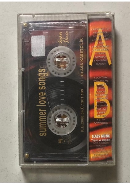 2000'in Süper Slowları - Summer Love Songs Kaset (Orjinal Dönem Baskı Kaset) fiyatları