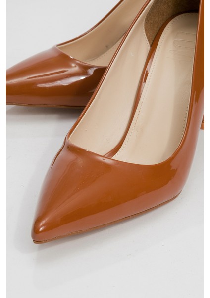 Calse Taba Rugan Kadın Topuklu Ayakkabı modelleri