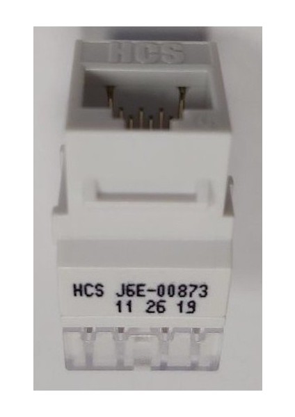 J6E-00873-1 Keystone Jack Cat6 (Paketsiz) - 4 Adet