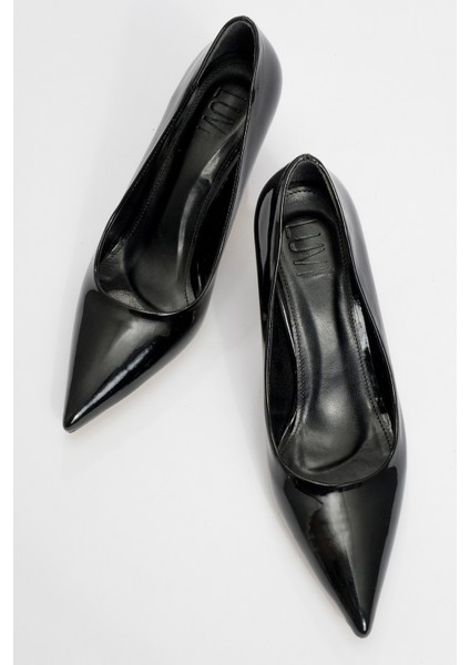 Calse Siyah Rugan Kadın Topuklu Ayakkabı fiyatları