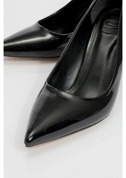 Calse Siyah Rugan Kadın Topuklu Ayakkabı modelleri