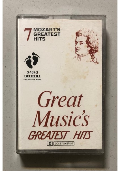 7 Mozart's Greatest Hits Kaset (Dönem Foot Print Stüdyo Kaset)