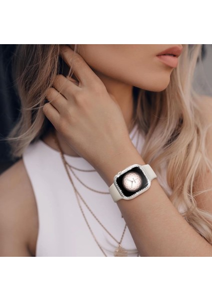 Apple Watch 10 Serisi 46mm Taşlı Kılıf Sert Pc Kasa Koruma Gard 05 fırsatları