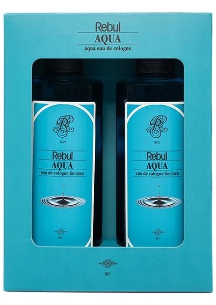 Aqua Edc Kolonya 250 ml 2'li Set