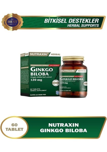 Ginkgo Biloba 120 Mg 60 Tablet + Yüz Temizleme Jeli 100 ml