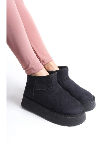 Kadın Mini Nubuk Bot Içi Tüylü Yüksek Taban modelleri