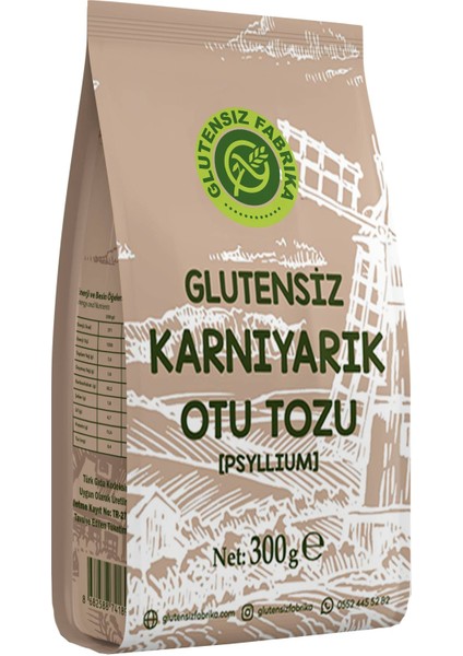 Glutensiz Karnıyarık Otu Tozu (Psyllium) 300 gr