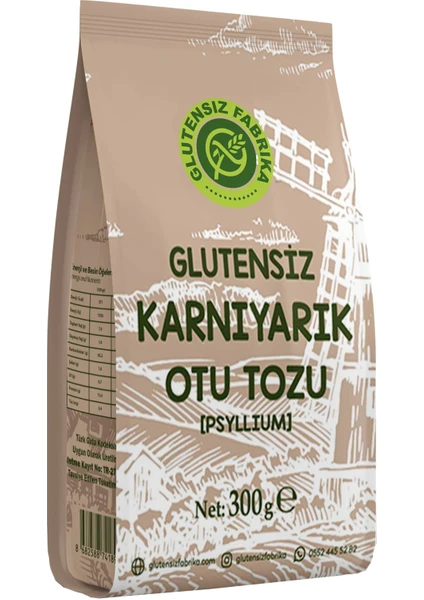 Glutensiz Karnıyarık Otu Tozu (Psyllium) 300 gr