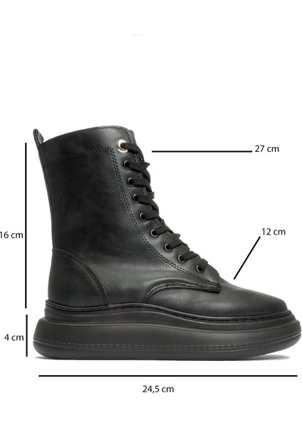 Nicolas Siyah Bağcıklı Fermuarlı Kadın Postal Bot fırsatları