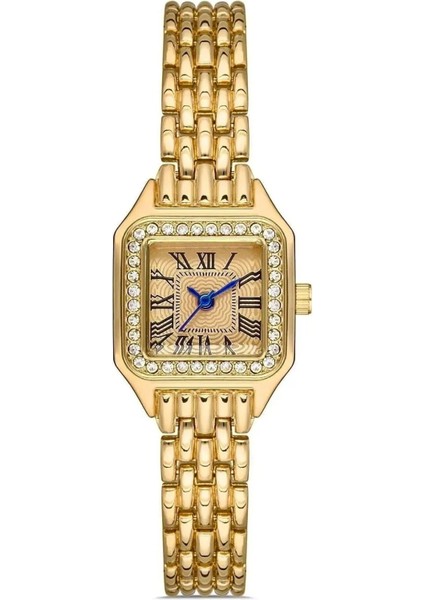 Kadın Kol Saati – Quartz Mekanizma, Çelik Kordon, Mineral Cam, 1 ATM Su Geçirmez Yuvarlak İyon Kaplama Kasa, Şık ve Dayanıklı Tasarım