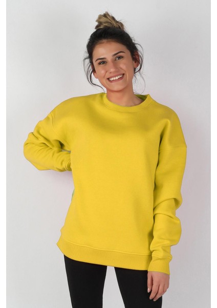 Kadın Sıfır Yaka Sweatshirt modelleri