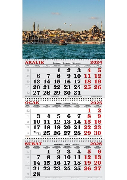 2025 Yılı Gemici Takvimi-Boğaz Manzarası