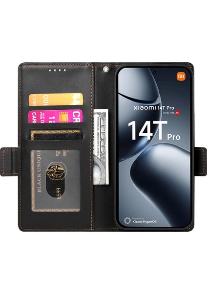 Xiaomi 14T Pro Pu Deri Cüzdan Telefon Kapağı (Yurt Dışından) fiyatları