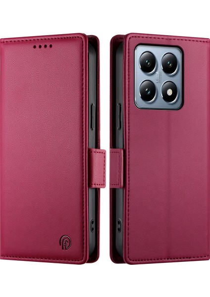 Xiaomi 14T Pro Pu Deri Cüzdan Telefon Kapağı (Yurt Dışından)