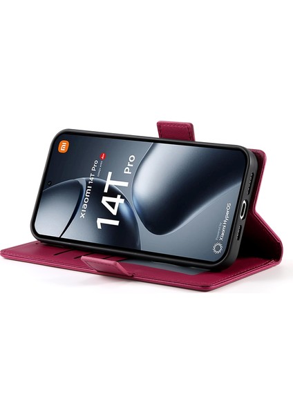 Xiaomi 14T Pro Pu Deri Cüzdan Telefon Kapağı (Yurt Dışından) modelleri