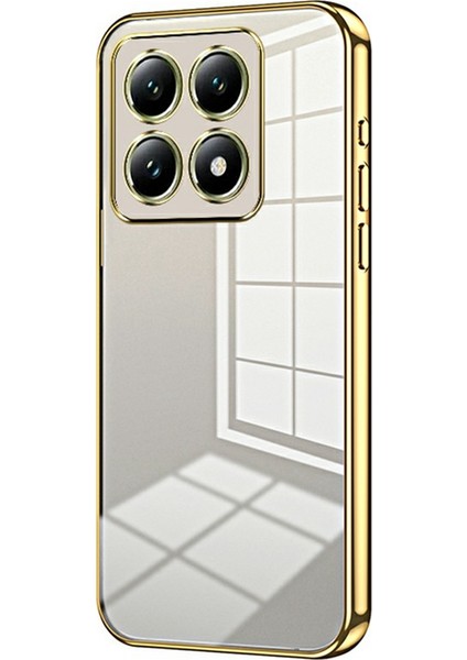 Xiaomi 14T Elektro Kaplama Çerçeve Yumuşak TPU Telefon Kapağı (Yurt Dışından)