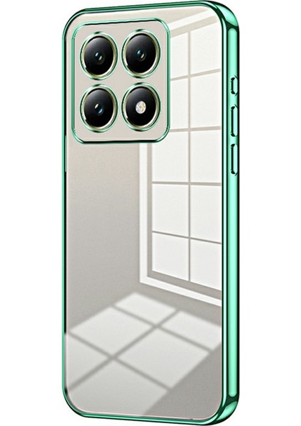 Xiaomi 14T Elektro Kaplama Çerçeve Yumuşak TPU Telefon Kapağı (Yurt Dışından)