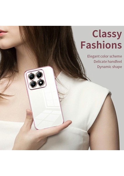 Xiaomi 14T Elektro Kaplama Çerçeve Yumuşak TPU Telefon Kapağı (Yurt Dışından) modelleri