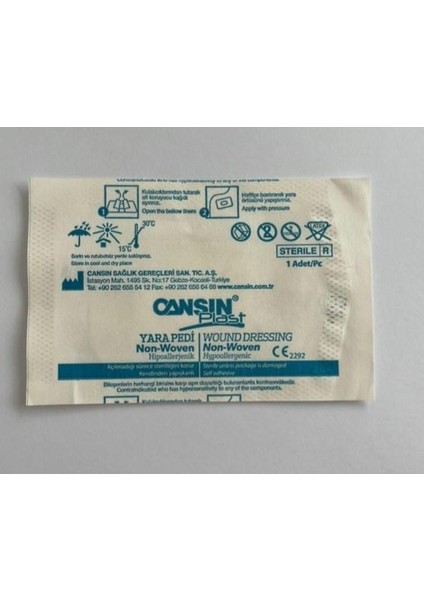 Cansınplast 5 cm x 7,5 cm Non Woven Pedi 500