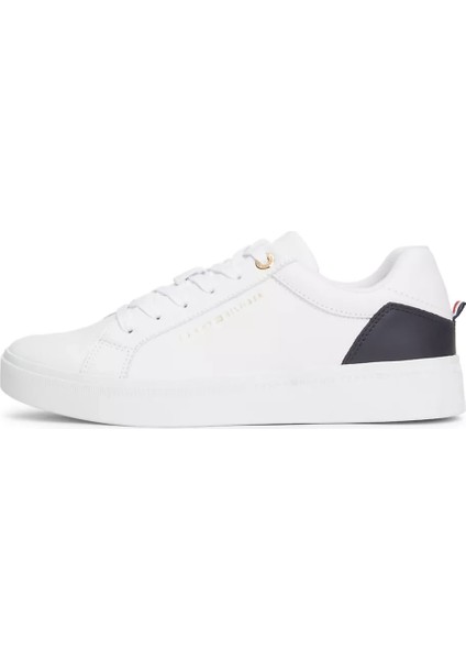Kadın Elevated Essentıal Court Sneaker Sneaker-Beyaz