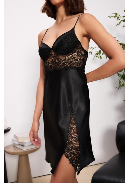 Saten Gecelik Sabahlık Pijama Takım Şort Takım 6'lı Gelin Çeyiz Seti - 6000 indirimleri