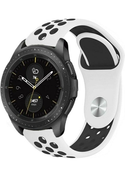 Huawei Watch 4 Pro ile Uyumlu Kordon 22 mm Delikli Spor Kayış