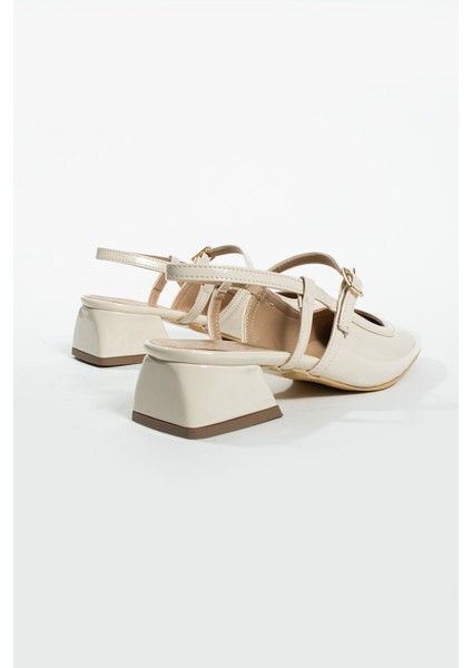 Tüvid Detaylı Küt Burun Kısa Topuklu Kadın Babet fiyatları