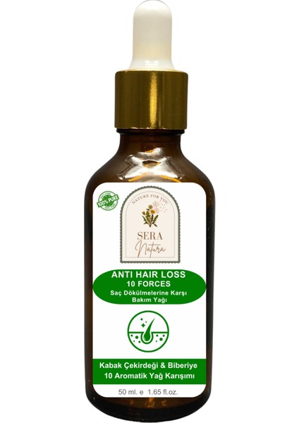 ANTI HAIR LOSS- 10 FORCES Saç Dökülmelerine Karşı 10 Aromatik Yağ Karışımı