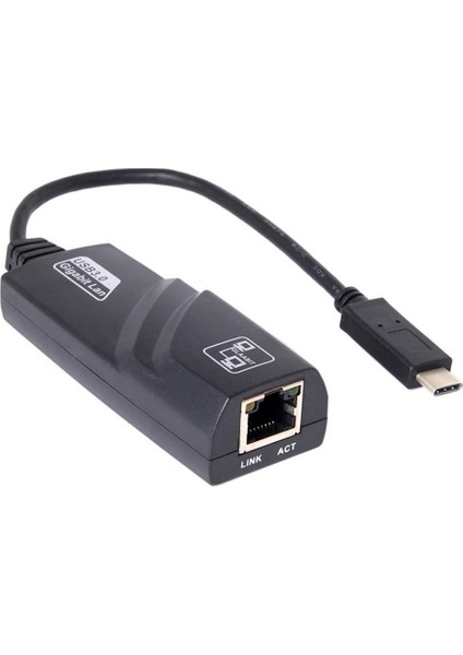 USB 3.1 Type C - 10/100/1000 Gigabit Ethernet Dönüştürücü (DK-AC-U31XGLAN)