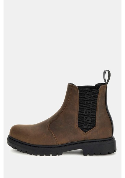 Erkek Sıdney Beatles Deri Bot - Kahve