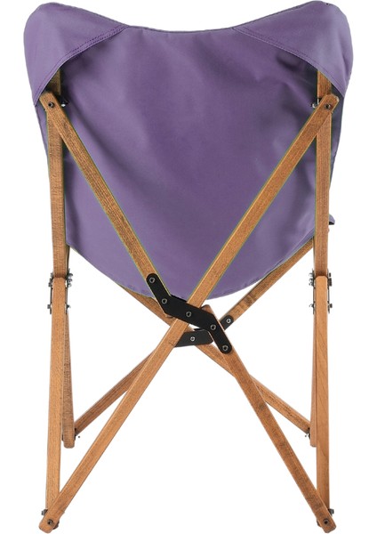 KIDS Ahşap Katlanır Kamp & Bahçe Sandalyesi – Kahverengi Iskelet - Mor Kılıf modelleri