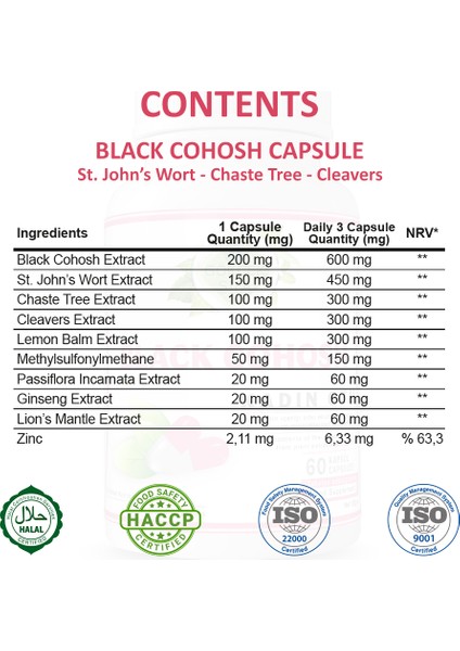 Şifa Kadın Otu Kapsül (BLACK COHOSH CAPSULE) fiyatları