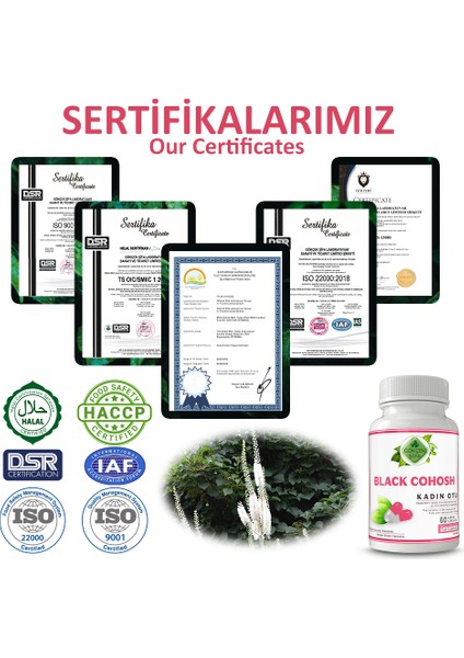 Şifa Kadın Otu Kapsül (BLACK COHOSH CAPSULE) indirimleri