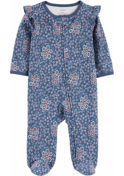 Kız Bebek Uyku Tulumu Mavi