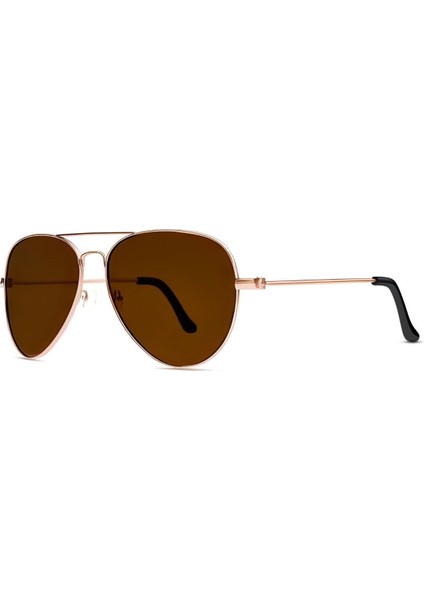 Tia Aviator Damla Model Metal Çerçeveli Rose_kahve Erkek Güneş Gözlüğü modelleri