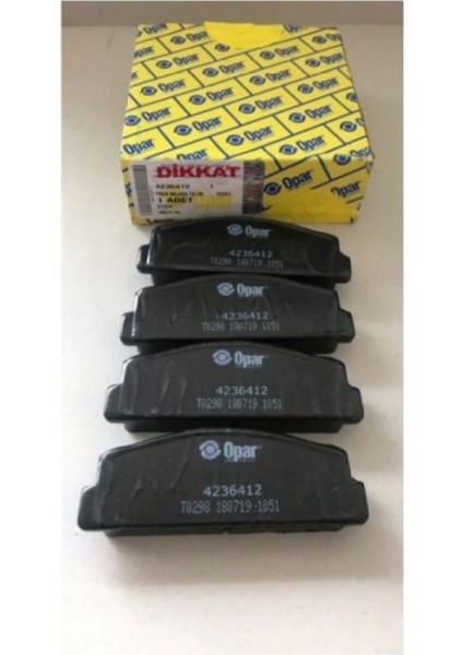 4236412 Tofaş M131 Dks Doğan Kartal Şahin Ön Fren Balatası