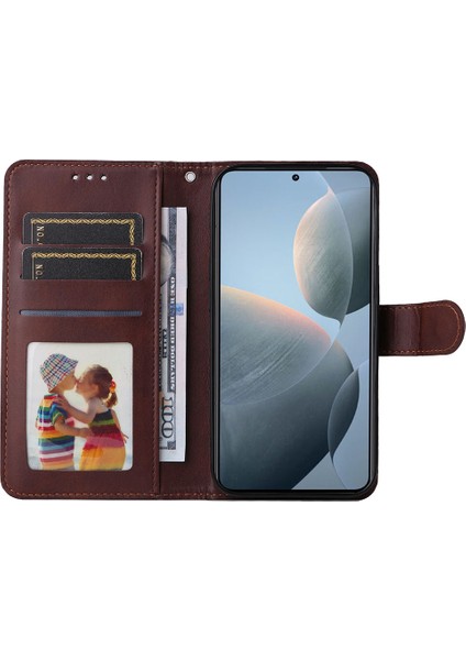 Xiaomi 14T Cüzdan Pu Deri Folyo Flip Telefon Kapağı (Yurt Dışından)